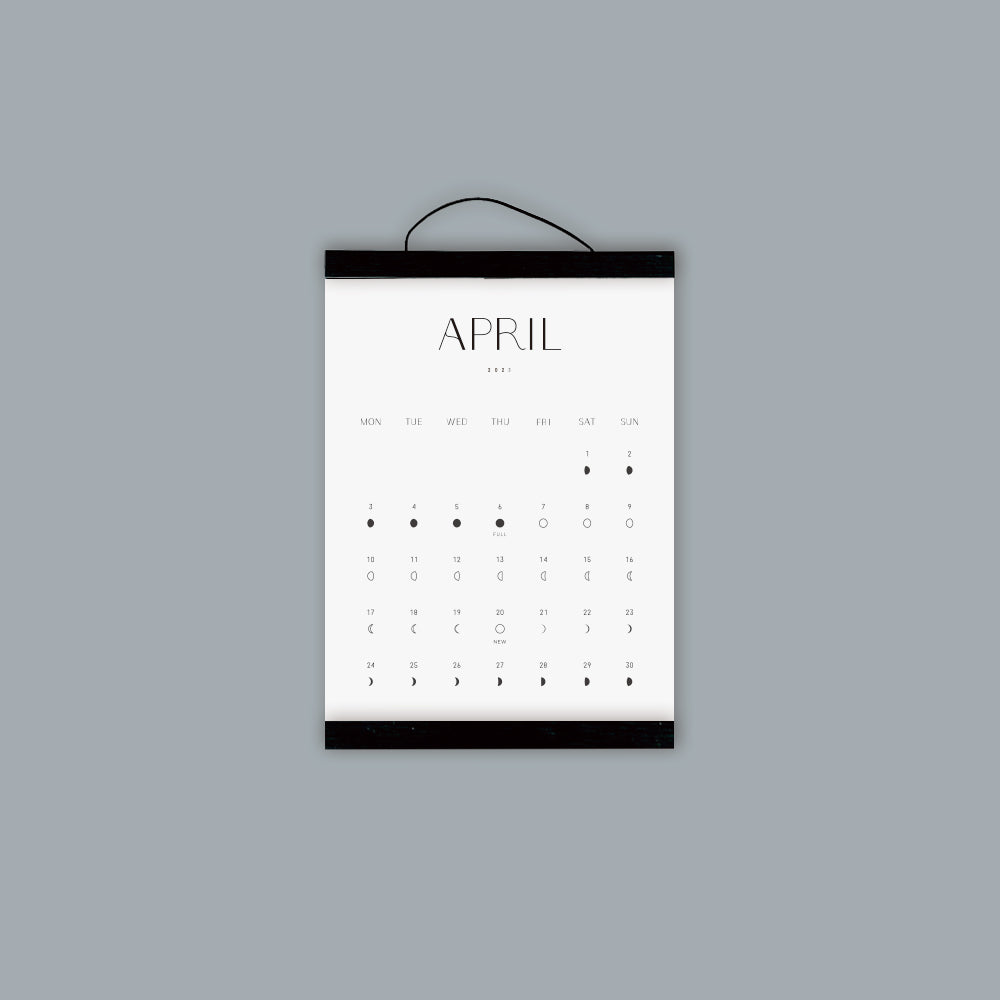 月のカレンダー 2023年 / Moon Calendar / 満月・新月・月の満ち欠けが分かる