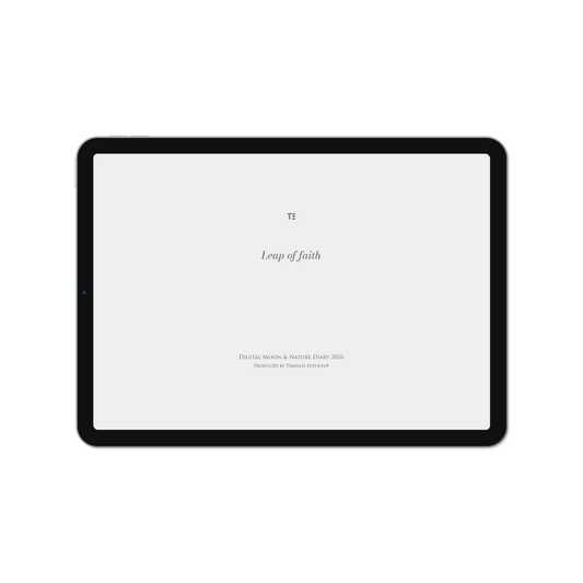 Digital Moon & Nature Diary 2026